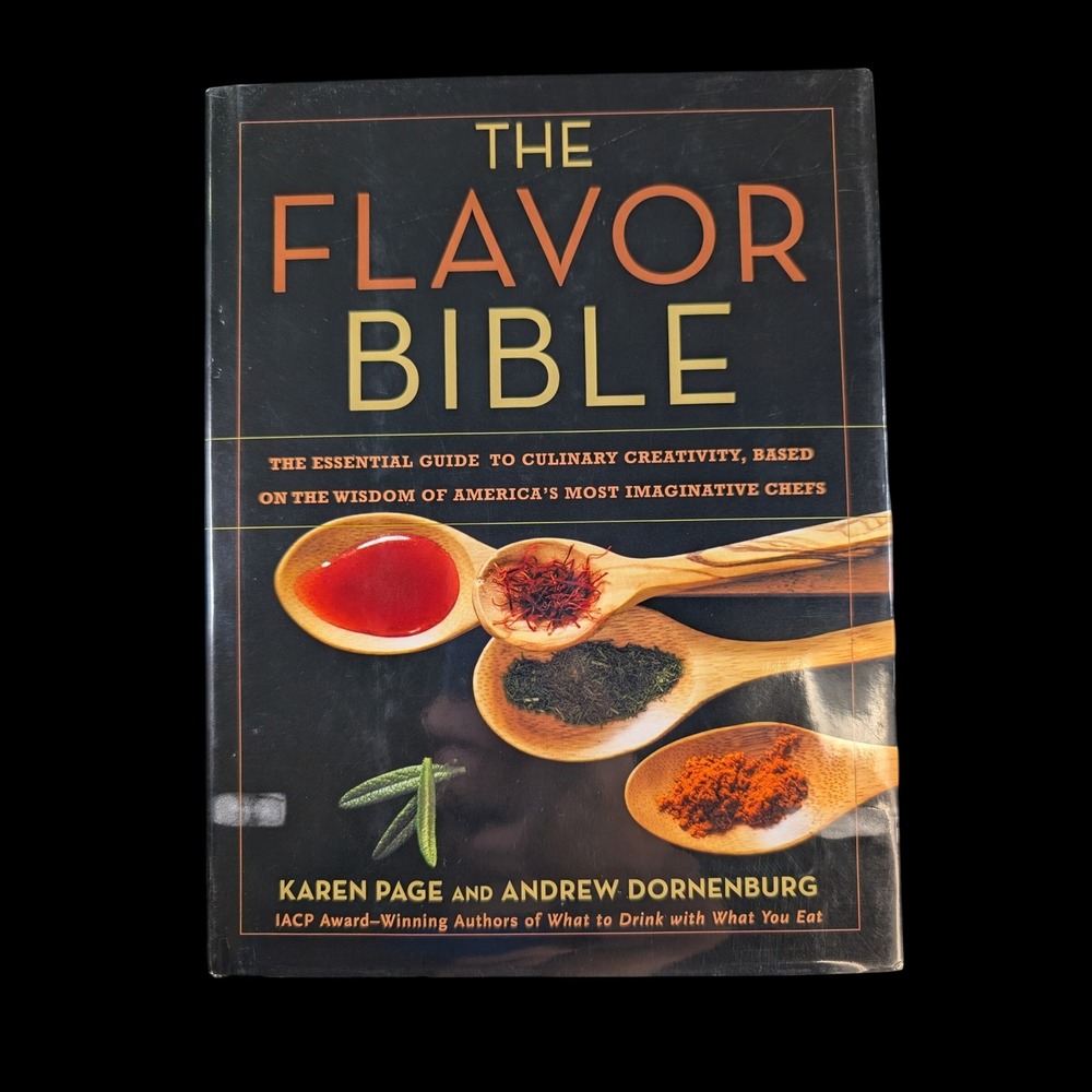 The Flavor Bible Karen Page Hardcover 1st Ed 2008 Cookbook-EX LIBRARY